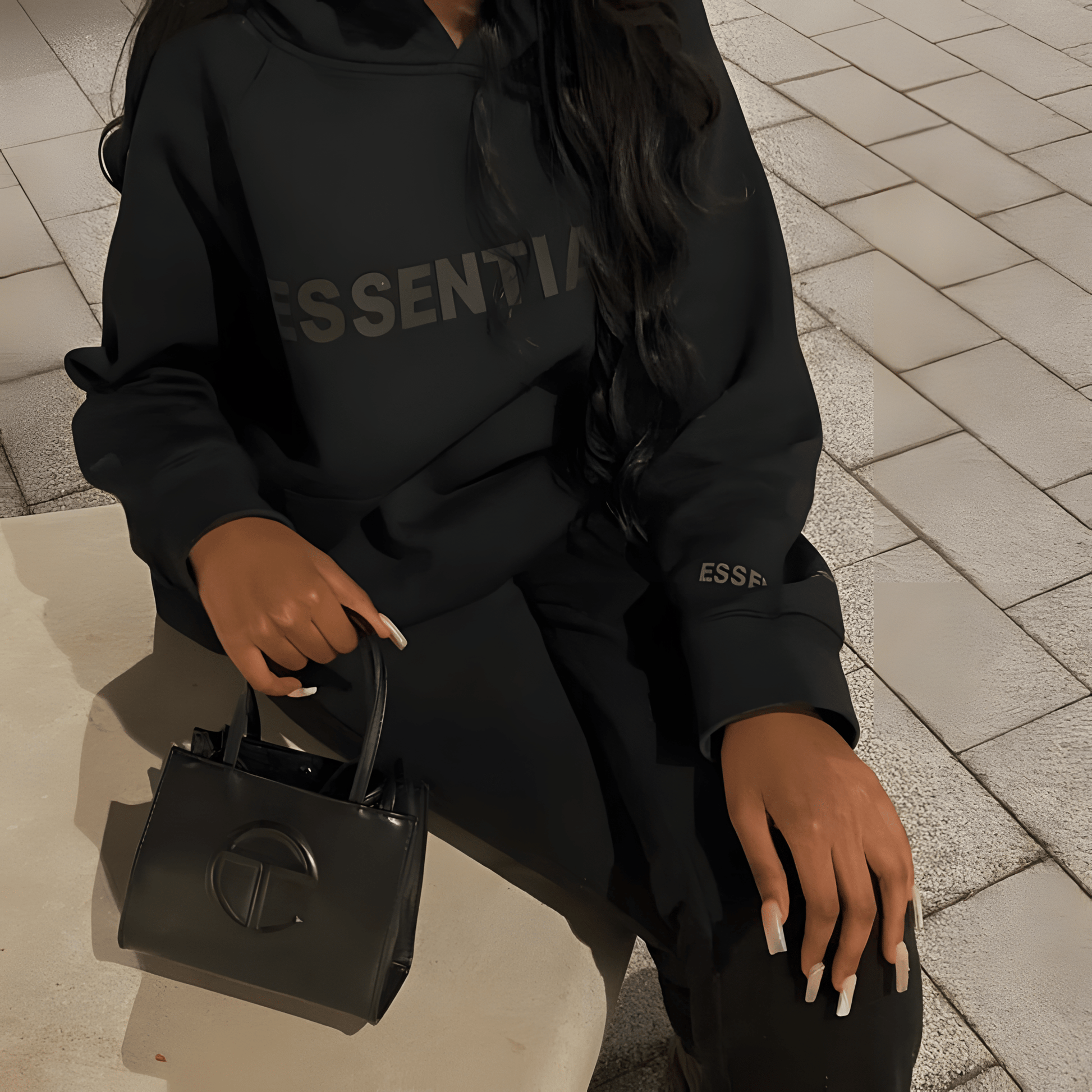 Fear of God Essentials - Hoodie Black - Closet 99™